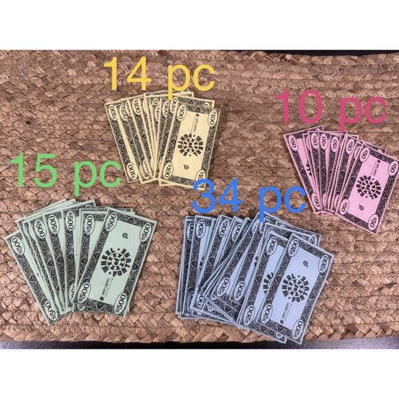 Vtg Wheel of Fortune Pressman 1986 Replacement Part Pieces Money - Picture 1 of 1